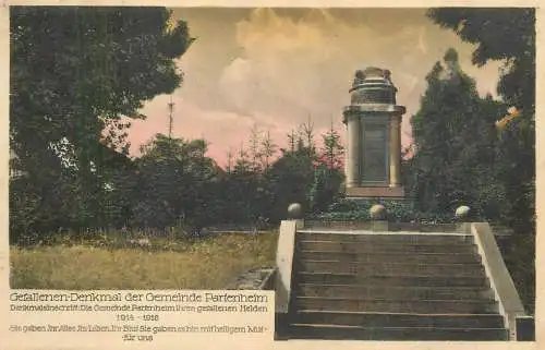 Gefallenen Denkmal der Gemeinde Parfenheim 1914-1916 WW1 War Memorial