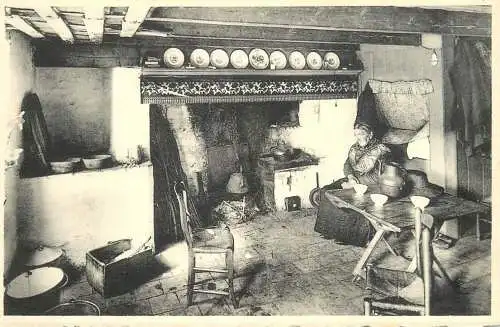 Belgium fishing village house interior