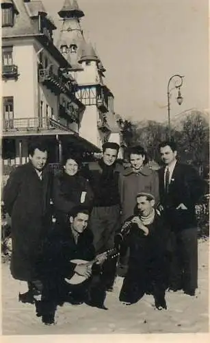 Photograph ca. 6 x 9 cm Romania social history tourism Baile Herculane
