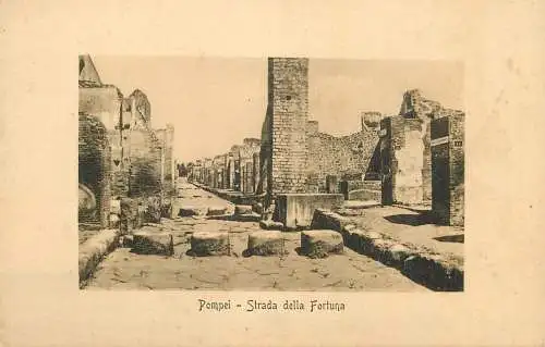 Italy Pompei Strada della Fortuna