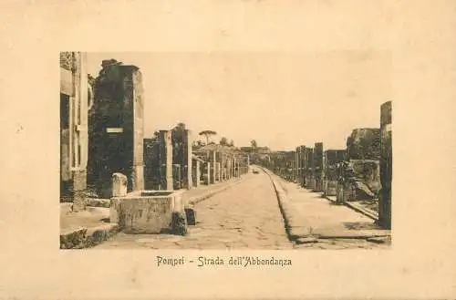 Italy Pompei Strada dell'Abbondanza