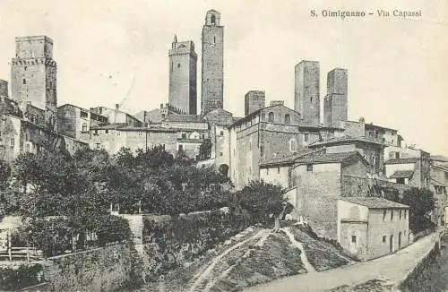 Italy S. Gimignano (Siena province) Via Capassi