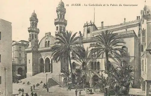 Algeria Alger La Cathedrale & la Palais du Gouverneur