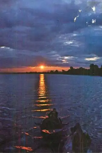 Romania Tulcea Danube Delta sunset