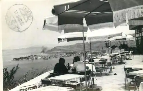 Ex-Jugoslavia place to identify coast restaurant terrasse view