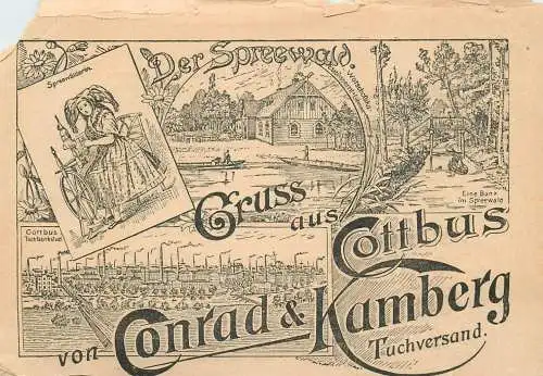 Germany Der Spreewald Gruss aus Cottbus von Conrad & Kamberg souvenir Postkarte