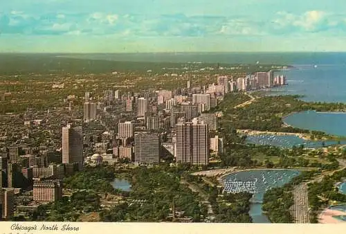 USA Chicago IL North Shore panoramic view