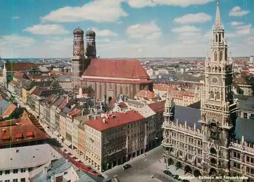 Germany Munchen Rathaus mit Frauenkirche