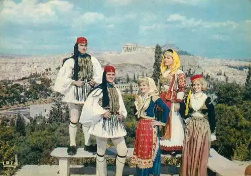 Greece Athens Hellenic traditional costumes