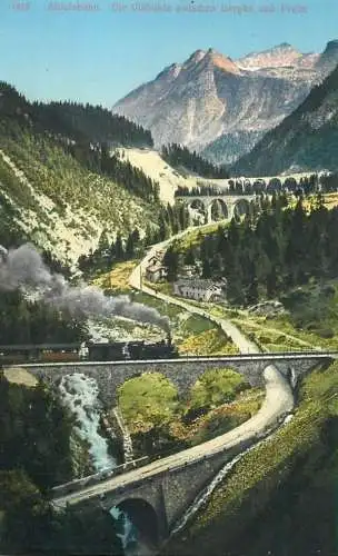 Switzerland Albula Railway Viaduc between Bergun and Preda