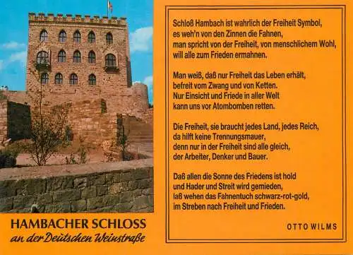 Germany Neustadt Weinstrasse Hambach Castle