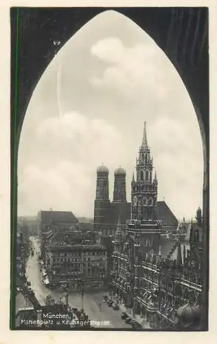 Germany Munchen Marienplatz und Kaufingerstrasse