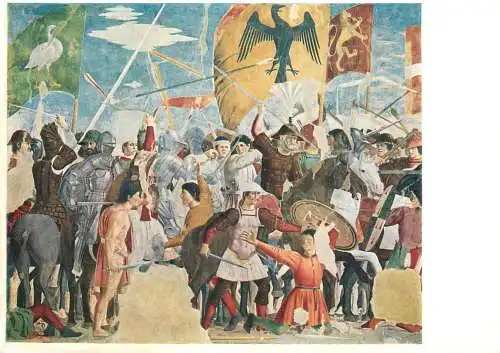 Italy Piero della Francesca la disfatta di Cosroe
