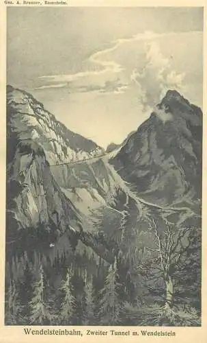 Germany Wendesteinbahn Zweiter Tunnel mit Wendelstein
