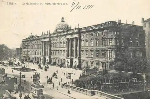 Germany Berlin Schlossplatz mit Kurfurstenbrucke