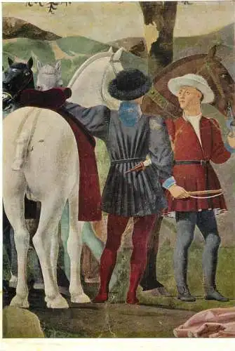 Italy Arezzo San Francesco Piero della Francesca l'adorazione del ponte