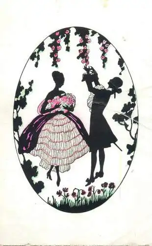 Silhouette Postkarte