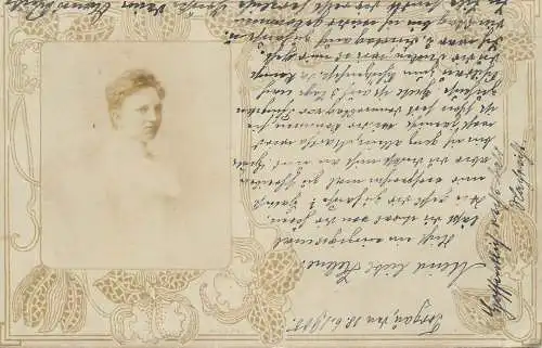 Torgau - Mehderitzsch jugendstill foto-AK 1905