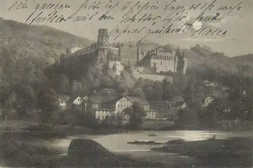 Germany Heidelberg Schloss v.d Hirschgasse Kirchner pinx