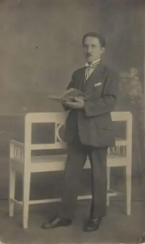 Photographic postcard man portrait
