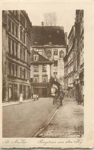 Germany Alt-Munchen Burgstrasse zum alten Hof