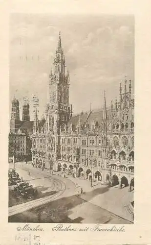 Germany Munchen Rathaus mit Frauenkirche