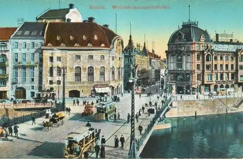 Germany Berlin Weidendammerbrucke tramway