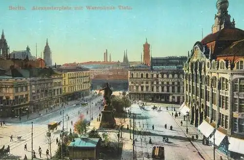 Germany Berlin Alexanderplatz mit Warenhaus Tietz