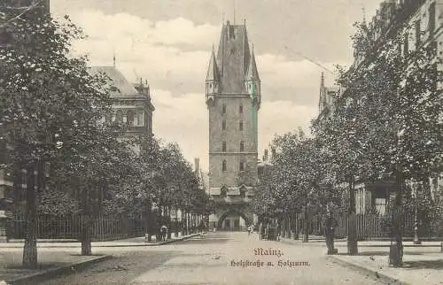 Germany Mainz Holzstrasse und Holzturm