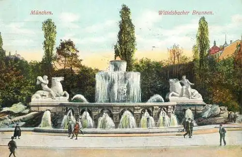 Germany Munchen Wittelsbacher Brunnen