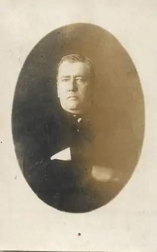 Photographic souvenir postcard man portrait