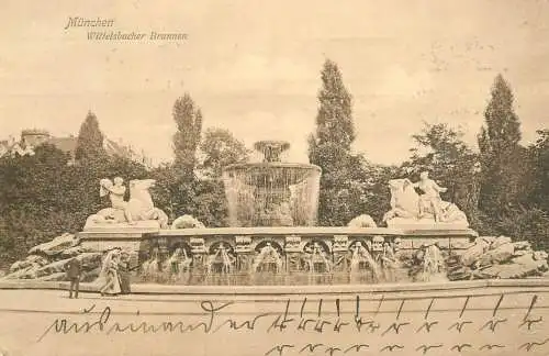 Germany Munchen Wittelsbacher Brunnen