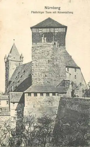 Germany Nurnberg Funfeckiger Turm mit Kaiserstallung