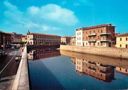 Italy Senigallia Misa river and Ercolani arcades