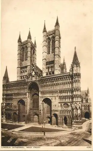 England Lincoln Cathedral west front