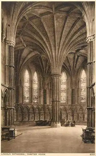 England Lincoln Cathedral Chapter House interior view