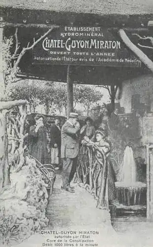 Advertising Chatel-Guyon Miraton Etablissement Hydromineral