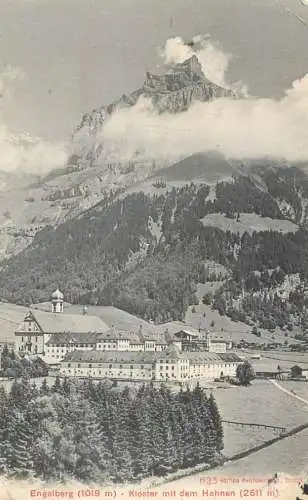 Switzerland Engelberg Kloster mit dem Hahnen