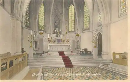 England Storrington Church of our Lady of England interior aspect
