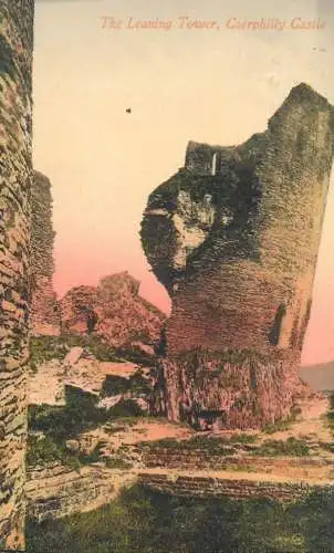 Wales Caerphilly Castle - the Leaning Tower