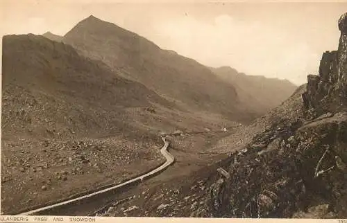 Wales Llanberis Pass and Snowdon