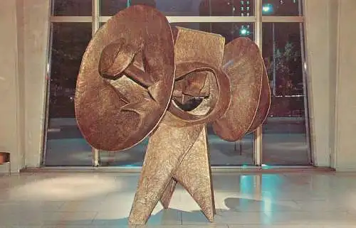USA New York NY Lincoln Center Philharmonic Hall "Archangel" sculpture by Seymour Lipton