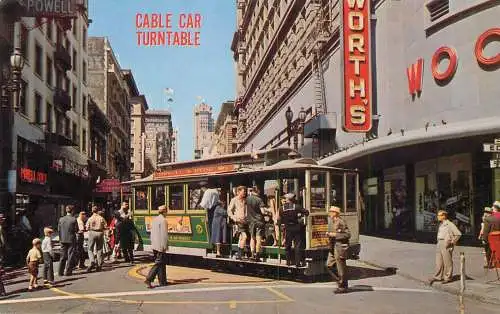 SUA San Francisco CA cable car turntable