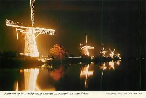 Netherlands Kinderdijk "de Overwaard" Poldermolens