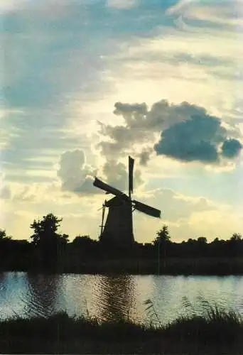 Netherlands Kinderdijk Poldermolens waterschap "de Overwaard"