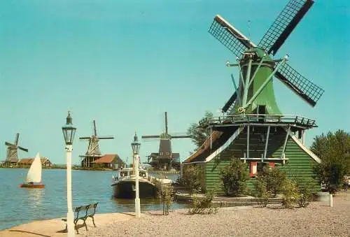 Netherlands Zaandam Zaansche Schans - windmills
