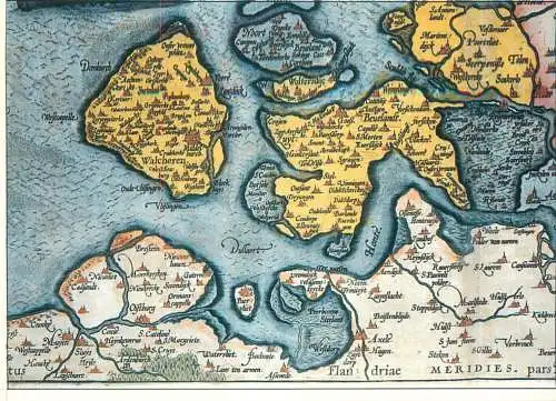 Netherlands Zeewusch-Vlanderen Zeeland souvenir map