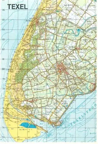 Netherlands Texel map