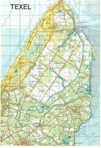 Netherlands Texel map