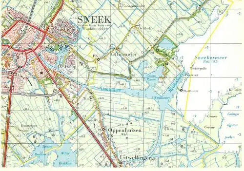 Netherlands Sneek map